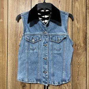 90’s Zana Di Vest With Lace up Back